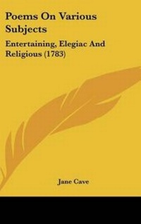 Enlarge image Cover: Poems On Various Subjects - Kessinger Publishing