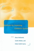 Cover: Methods for Assessing Children's Syntax - MIT Press