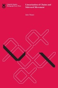 Cover: Linearization of Chains and Sideward Movement - MIT Press