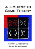 Cover: A Course in Game Theory - MIT Press