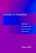 Cover: Varieties of Transition - MIT Press