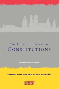Enlarge image Cover: The Economic Effects of Constitutions - MIT Press