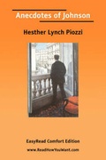 Cover: Anecdotes of Johnson [Easyread Comfort Edition] - WWW.Readhowyouwant.com