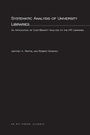 Cover: Systematic Analysis of University Libraries - MIT Press