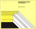 Cover: The Classical Language of Architecture - MIT Press