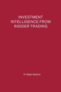 Cover: Investment Intelligence from Insider Trading - MIT Press