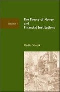 Cover: The Theory of Money and Financial Institutions - MIT Press