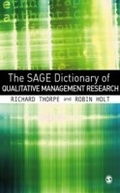 Cover: The SAGE Dictionary of Qualitative Management Research - SAGE Publications Ltd