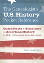 Cover: The Genealogist's U.S. History Pocket Reference - Family Tree Books