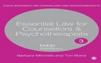 Abbildung von: Essential Law for Counsellors and Psychotherapists - SAGE Publications Ltd
