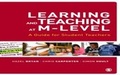 Cover: Learning and Teaching at M-Level - SAGE Publications Ltd