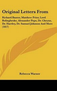 Enlarge image Cover: Original Letters From - Kessinger Publishing
