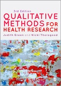 Cover: Qualitative Methods for Health Research - SAGE Publications Ltd