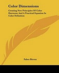 Enlarge image Cover: Color Dimensions - Kessinger Publishing