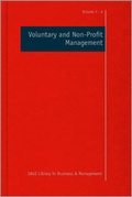 Cover: Voluntary and Non-Profit Management - SAGE Publications Ltd