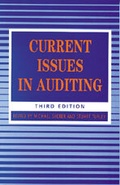 Cover: Current Issues in Auditing - SAGE Publications Ltd