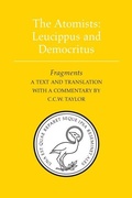 Cover: The Atomists: Leucippus and Democritus - University of Toronto Press