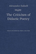 Cover: The Criticism of Didactic Poetry - University of Toronto Press