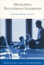 Cover: Developing Educational Leadership - SAGE Publications Ltd