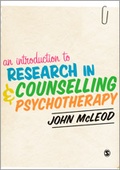 Cover: An Introduction to Research in Counselling and Psychotherapy - SAGE Publications Ltd