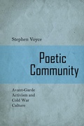 Cover: Poetic Community - University of Toronto Press