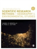 Cover: An Introduction to Scientific Research Methods in Geography and Environmental Studies - SAGE Publications Ltd