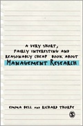 Cover: A Very Short, Fairly Interesting and Reasonably Cheap Book about Management Research - SAGE Publications Ltd