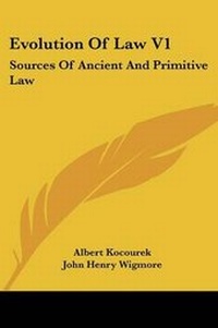 Enlarge image Cover: Evolution Of Law V1 - Kessinger Publishing