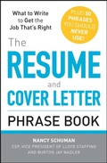 Cover: The Resume and Cover Letter Phrase Book - Adams Media