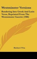 Cover: Westminster Versions - Kessinger Publishing