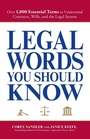 Cover: Legal Words You Should Know - Adams Media