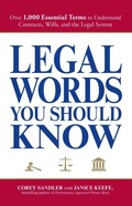 Cover: Legal Words You Should Know - Adams Media