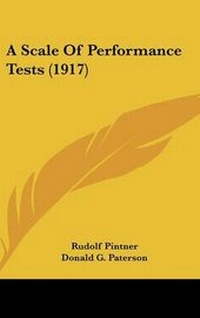 Enlarge image Cover: A Scale Of Performance Tests (1917) - Kessinger Publishing