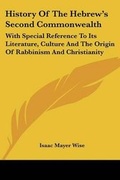 Cover: History Of The Hebrew's Second Commonwealth - Kessinger Publishing