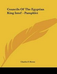 Abbildung von: Councils Of The Egyptian King Intef - Pamphlet - Kessinger Publishing