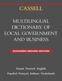 Abbildung von: Cassell Multilingual Dictionary of Local Government - Continuum International Publishing Group Ltd.