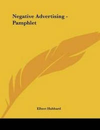 Abbildung von: Negative Advertising - Pamphlet - Kessinger Publishing