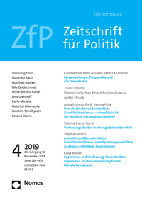 Abbildung von: Zeitschrift für Politik (ZfP) - Nomos