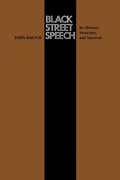 Cover: Black Street Speech - University of Texas Press