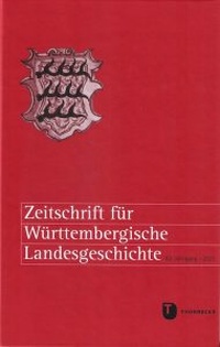 Abbildung von: Zeitschrift für Württembergische Landesgeschichte - Thorbecke