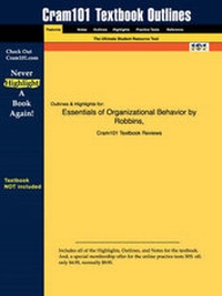 Enlarge image Cover: Studyguide for Essentials of Organizational Behavior by Robbins, ISBN 9780130353092 - Cram101