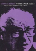Cover: Milton Babbitt - University of Wisconsin Press