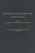 Cover: Commons Debates, 1628: Appendixes and Indexes v. 6 - Yale University Press