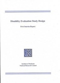 Cover: Disability Evaluation Study Design - National Academies Press