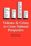 Cover: Violence and Crime in Cross-National Perspective - Yale University Press