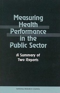Cover: Measuring Health Performance in the Public Sector - National Academies Press
