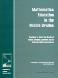 Cover: Mathematics Education in the Middle Grades - National Academies Press