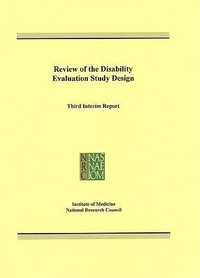 Enlarge image Cover: Review of the Disability Evaluation Study Design - National Academies Press