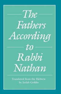 Enlarge image Cover: The Fathers According to Rabbi Nathan - Yale University Press