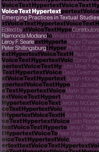 Enlarge image Cover: Voice, Text, Hypertext - University of Washington Press